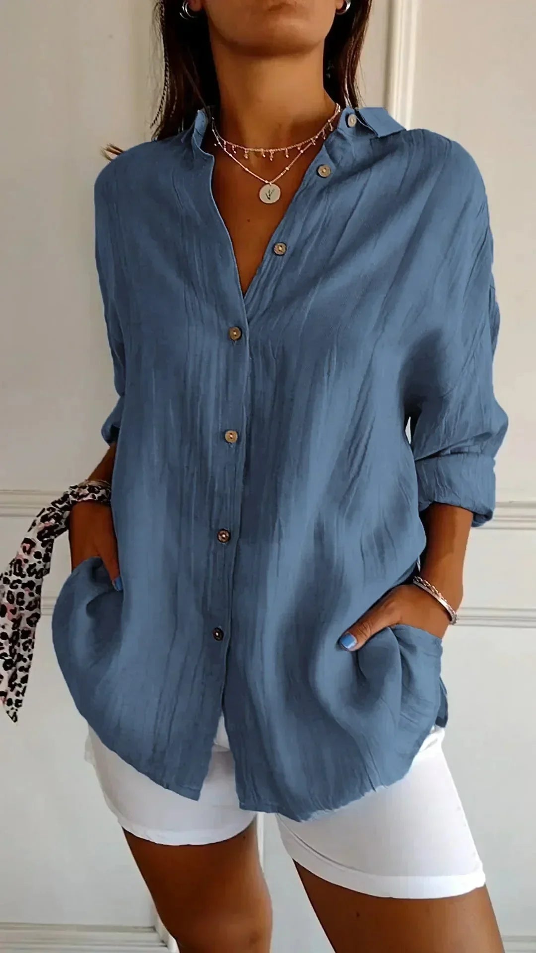 Cadeza - Blusa in Cotone Senza Sforzo