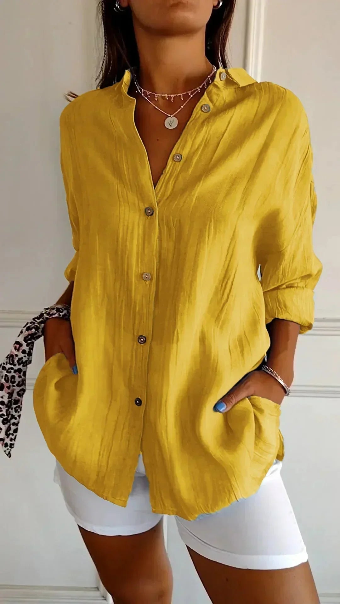 Cadeza - Blusa in Cotone Senza Sforzo