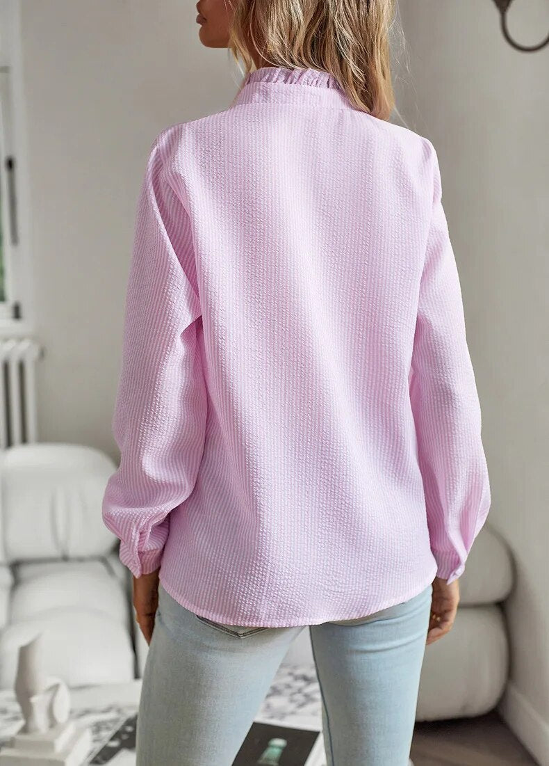 Francesca - Blusa con Balze Accogliente