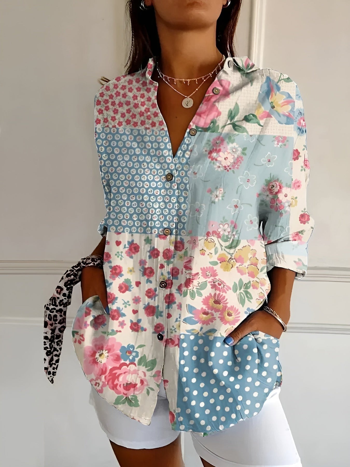 Rosa - Blusa Leggera e Trasparente