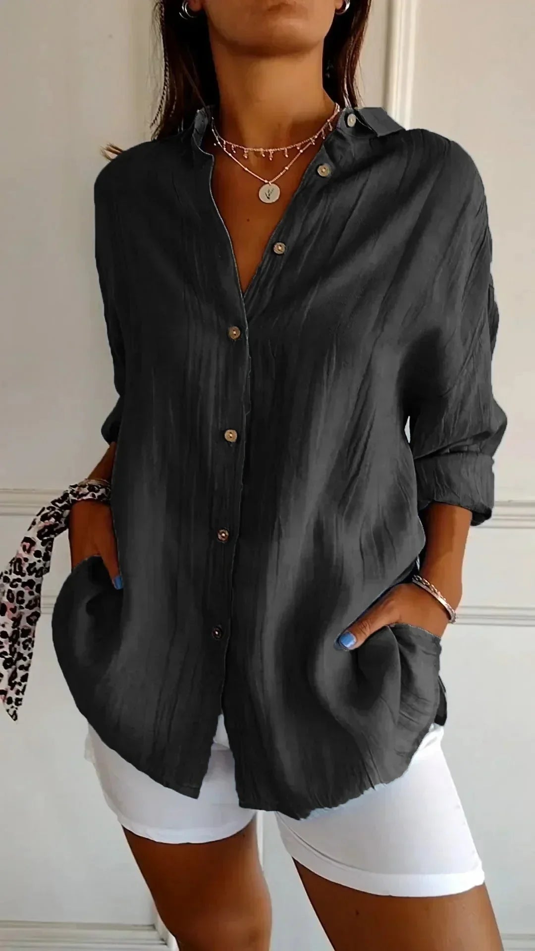 Cadeza - Blusa in Cotone Senza Sforzo