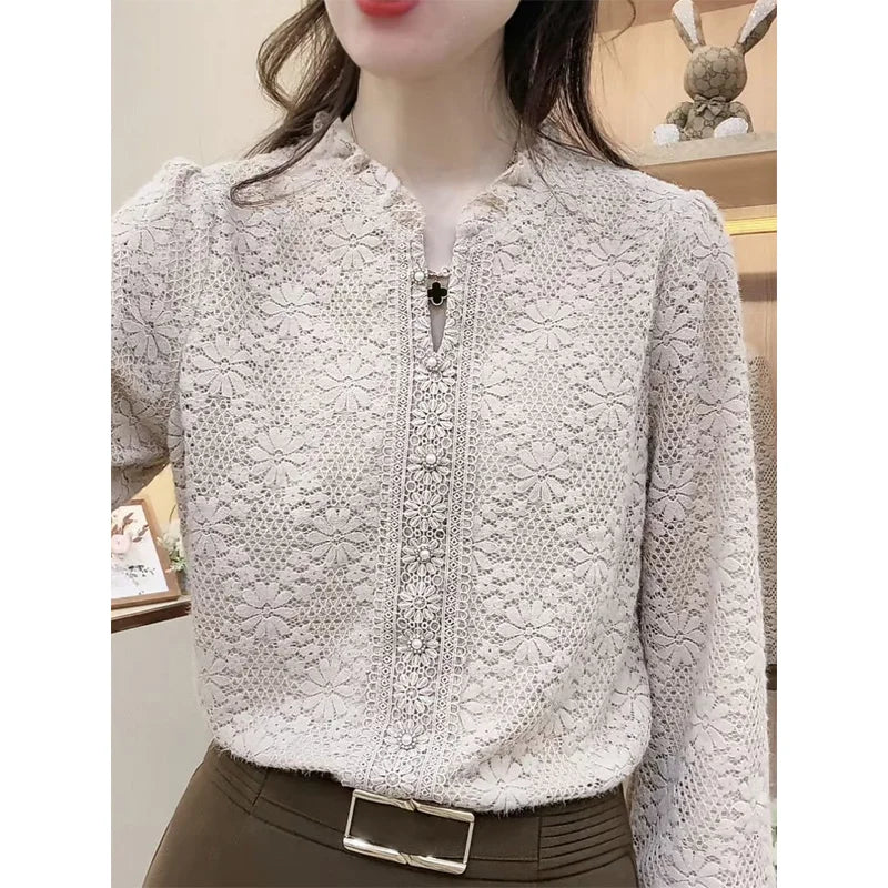 Livia - Blusa Jacquard Chic