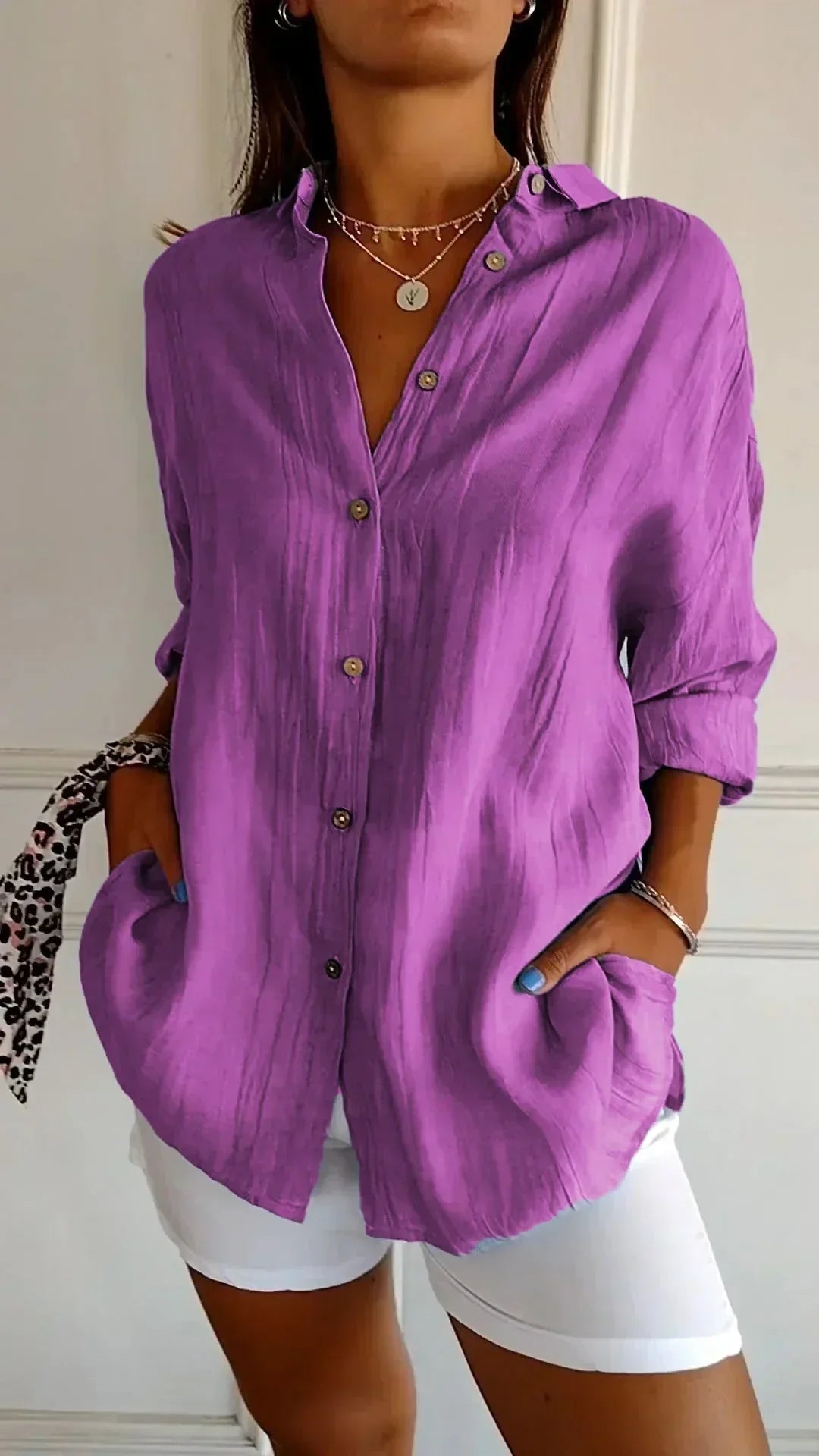 Cadeza - Blusa in Cotone Senza Sforzo