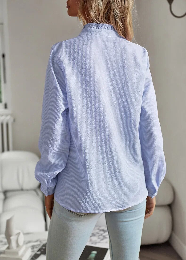 Francesca - Blusa con Balze Accogliente