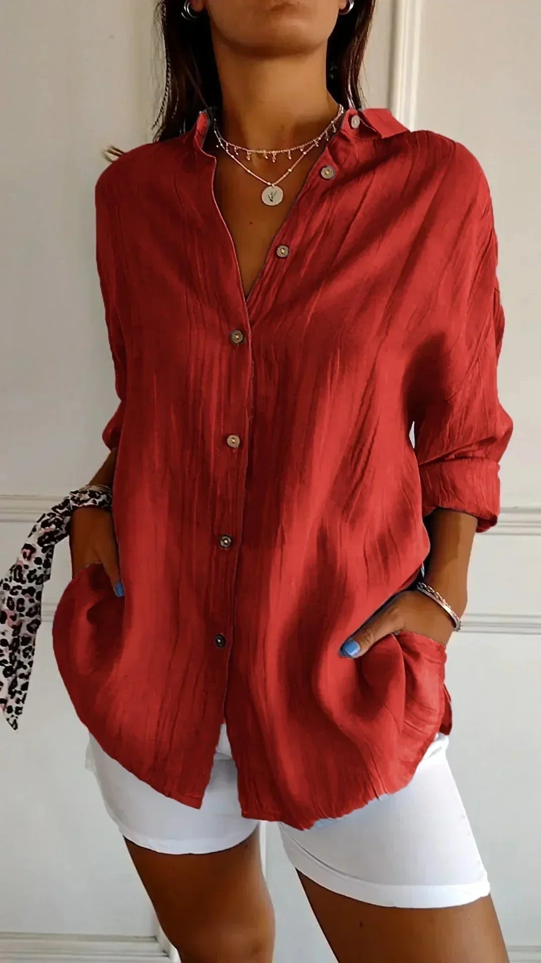 Cadeza - Blusa in Cotone Senza Sforzo