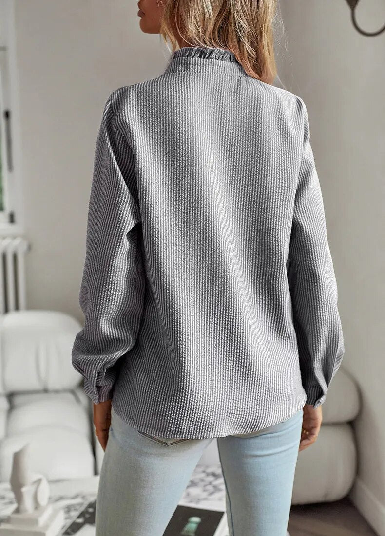 Francesca - Blusa con Balze Accogliente
