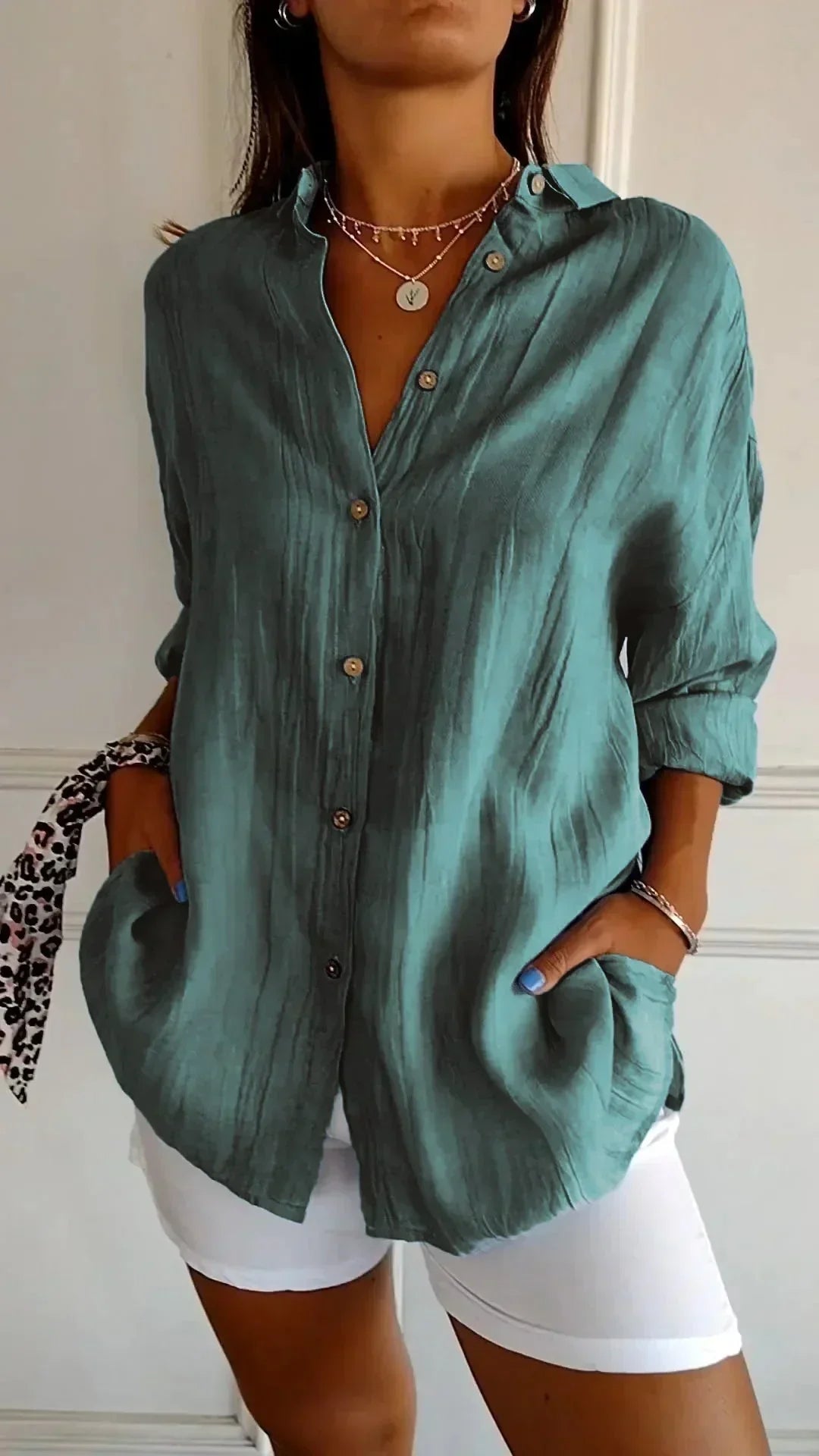 Cadeza - Blusa in Cotone Senza Sforzo