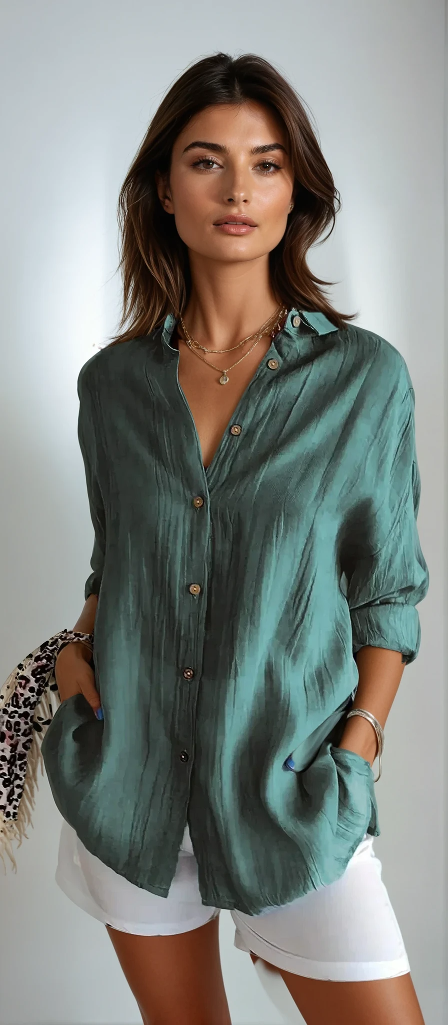 Cadeza - Blusa in Cotone Senza Sforzo