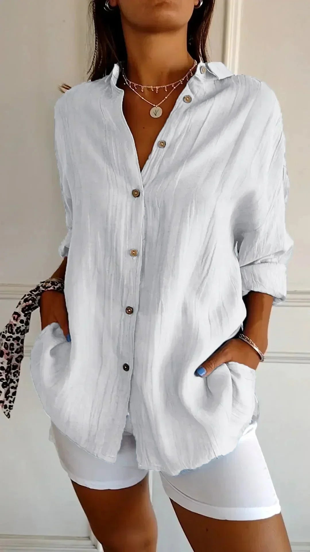 Cadeza - Blusa in Cotone Senza Sforzo