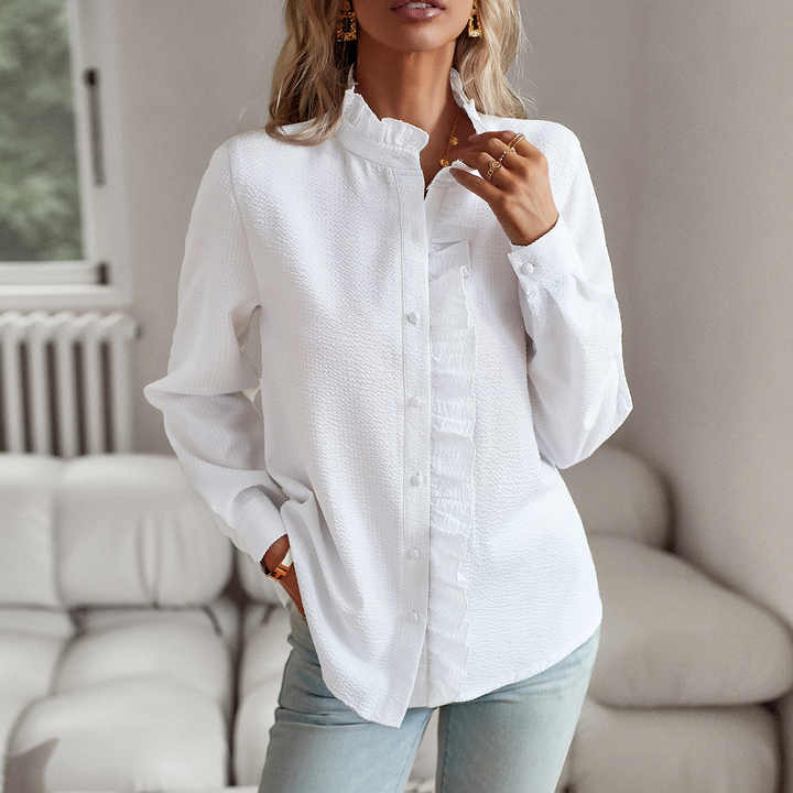 Francesca - Blusa con Balze Accogliente
