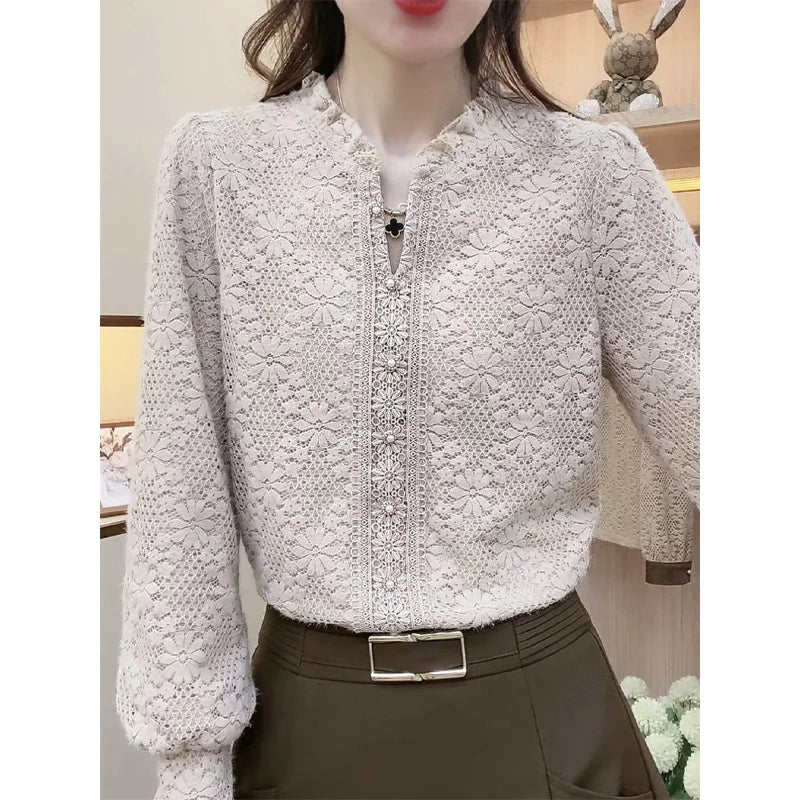 Livia - Blusa Jacquard Chic