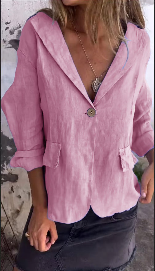 Graziella - Giacca in Lino Rilassata