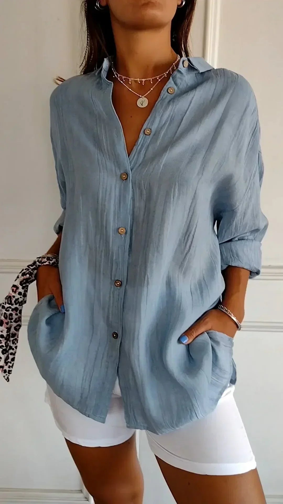 Cadeza - Blusa in Cotone Senza Sforzo