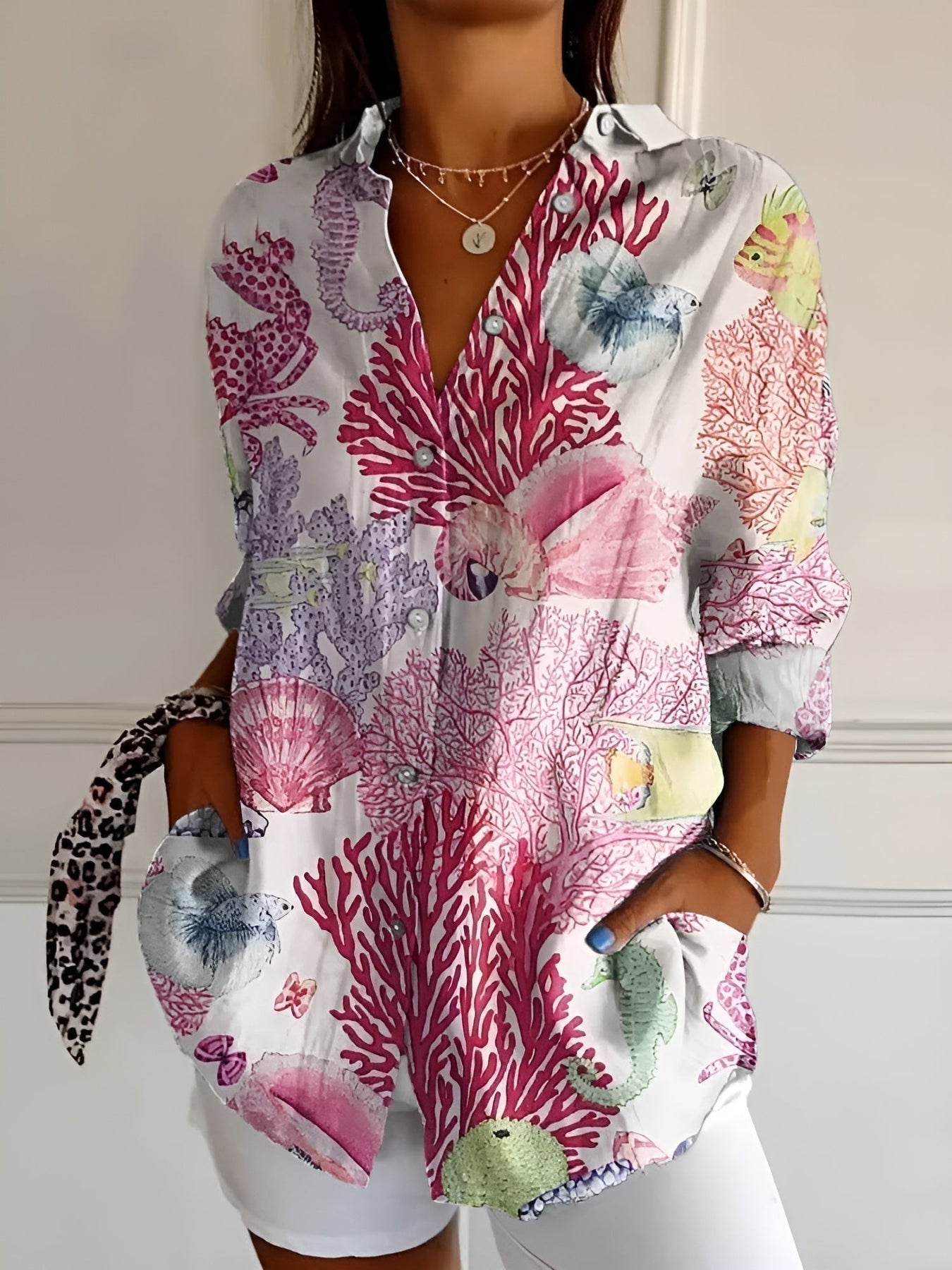 Rosa - Blusa Leggera e Trasparente