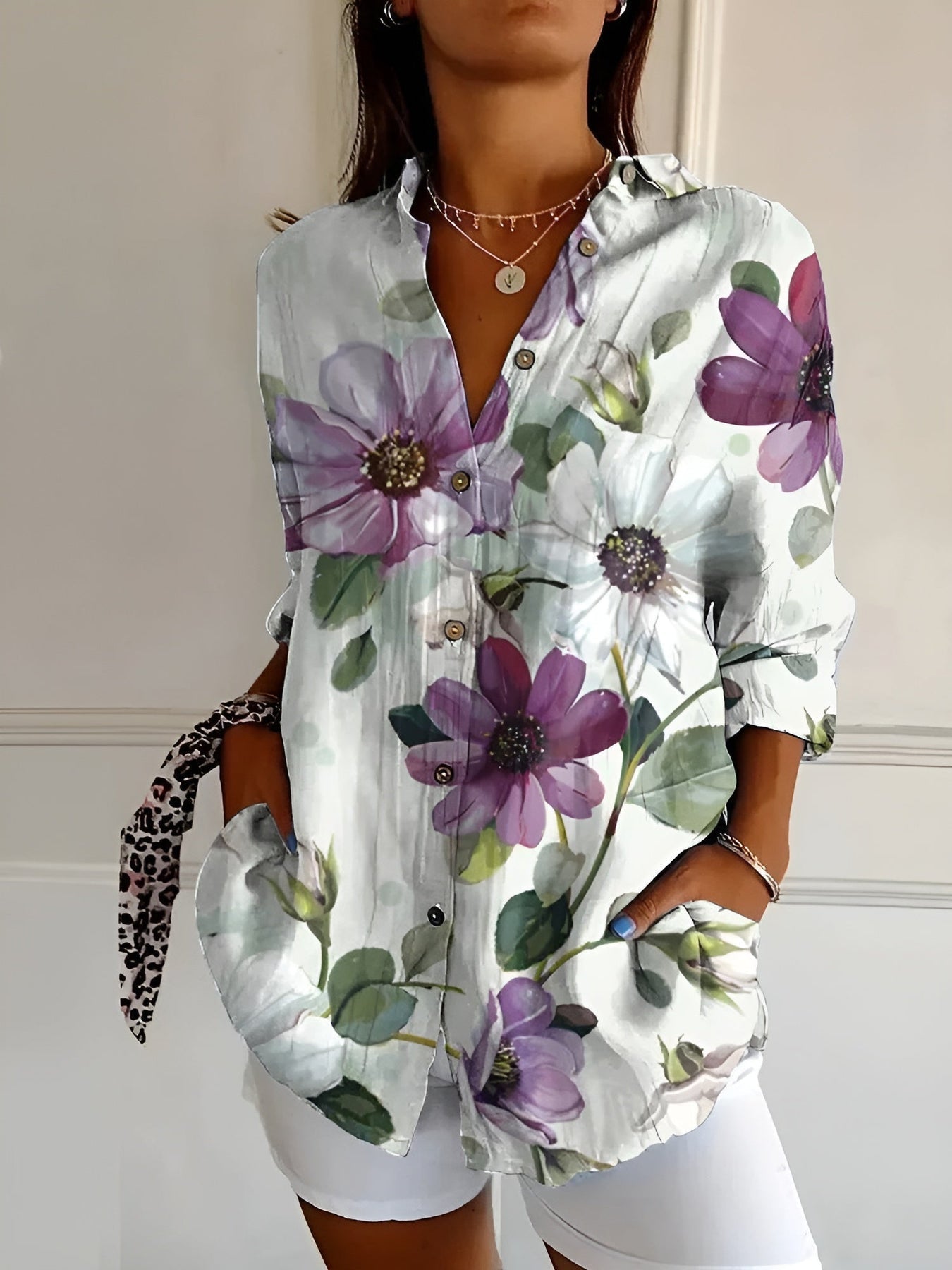 Rosa - Blusa Leggera e Trasparente